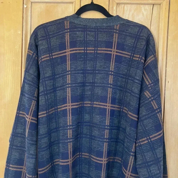 Cambridge Classics Mens Vintage 90s Grunge Grandpa Italy Cardigan XL Gray FA EXC - Picture 9 of 10